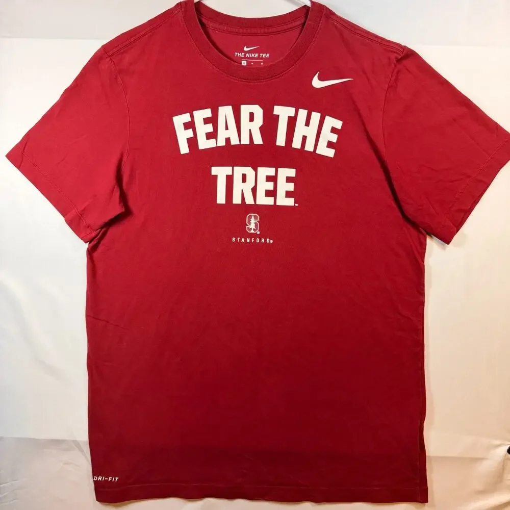 Nike Stanford Fear The Tree Dri-FIT T Shirt Mens Red Size Medium